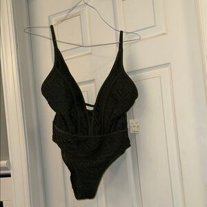 TiniBikini Black Lace One Piece Swimsuit